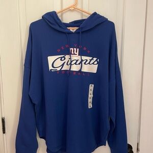 NFL Giants Blue and Red Hoodie